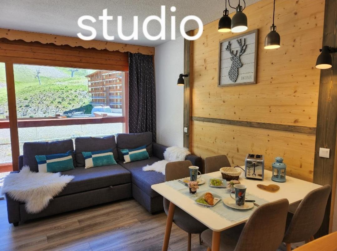 Arc 2000 - Appartement Ou Studio Avec Balcon Et Vue Les Arcs  Bagian luar foto